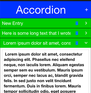 Accordion with delete button entries that work despite the surrounding lead