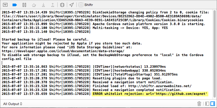 Network Request Blocked by Access Rule