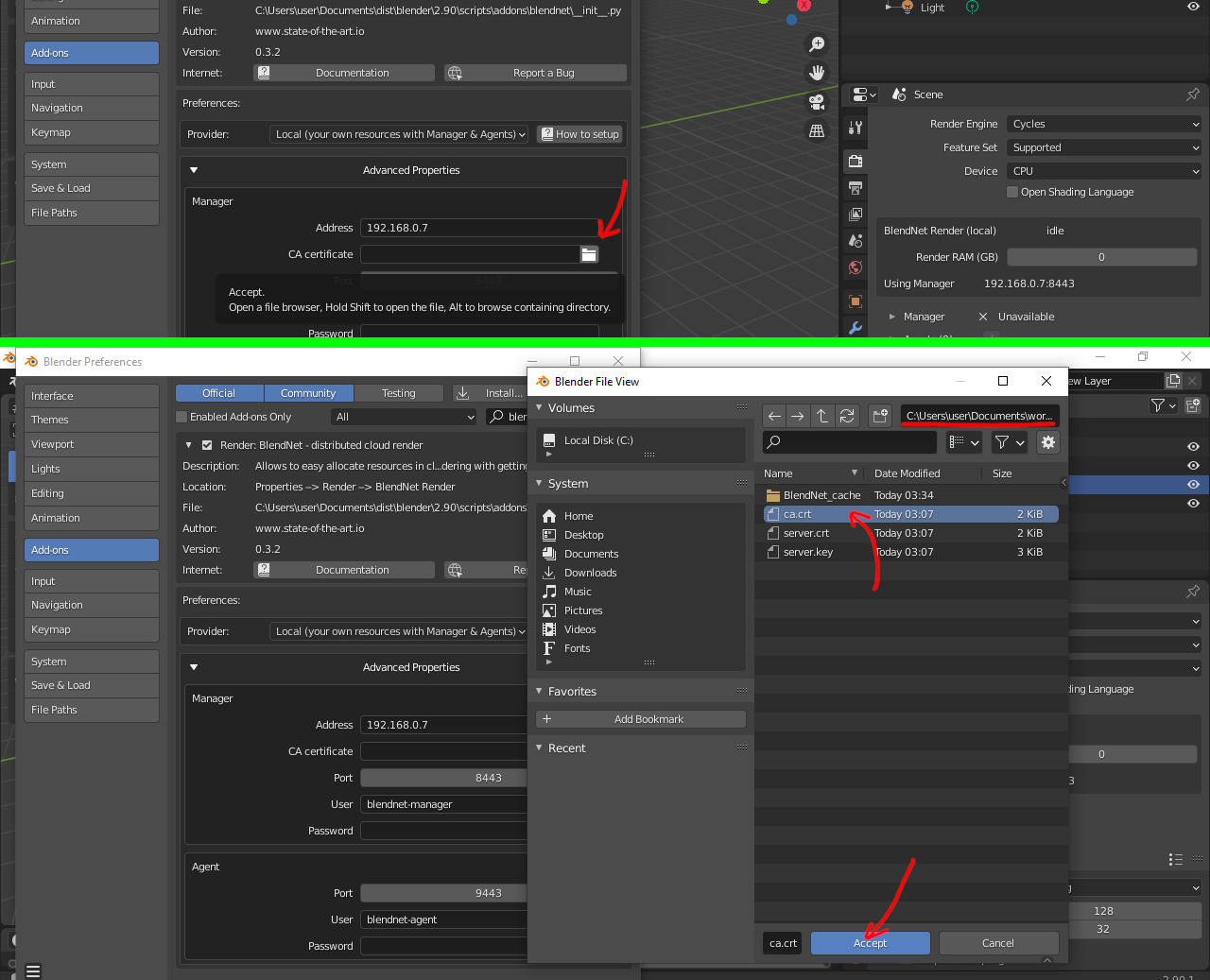 CA configure